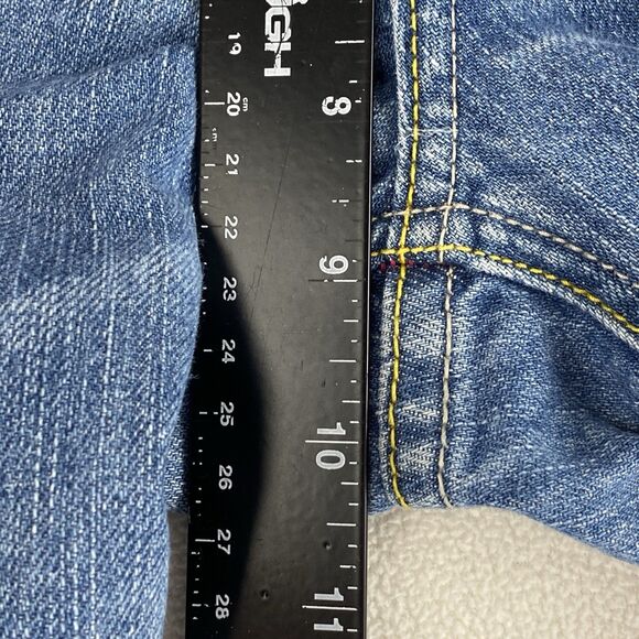 Tommy Hilfiger Womens 10 Floral Lined Jeans Loose Fit Straight Y2K Retro Denim - Picture 11 of 16